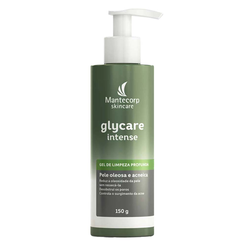Gel Facial de Limpeza Profunda Mantecorp Skincare Glycare Intense