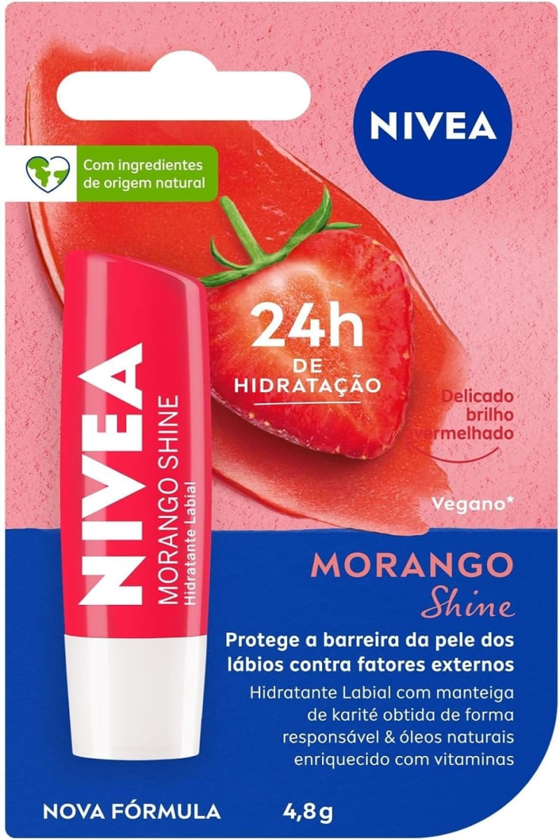 Protetor Labial Nivea Morango 4,8g