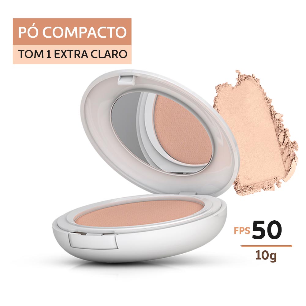 Protetor Solar Facial em Pó Compacto Mantecorp Skincare Episol Color FPS50