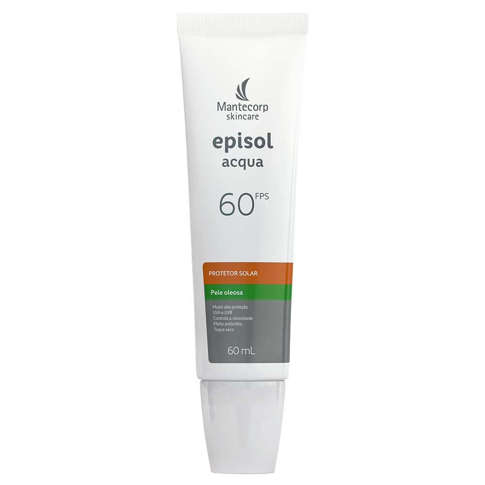 Protetor Solar Facial pele Oleosa Mantecorp Skincare Episol Acqua FPS60