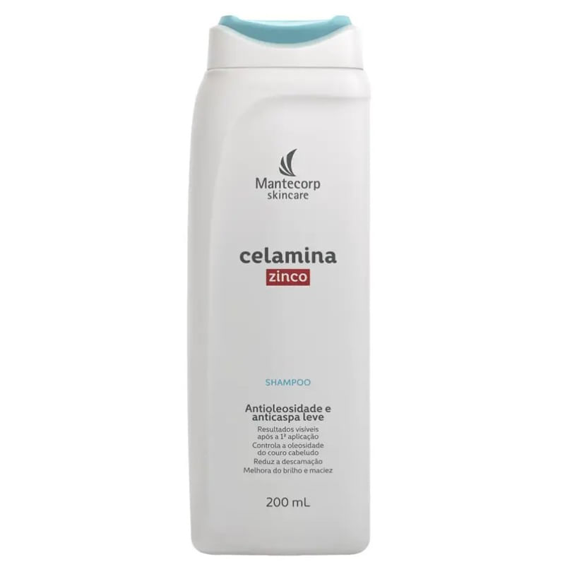 Shampoo Antioleosidade Celamina Zinco Mantecorp 200ml